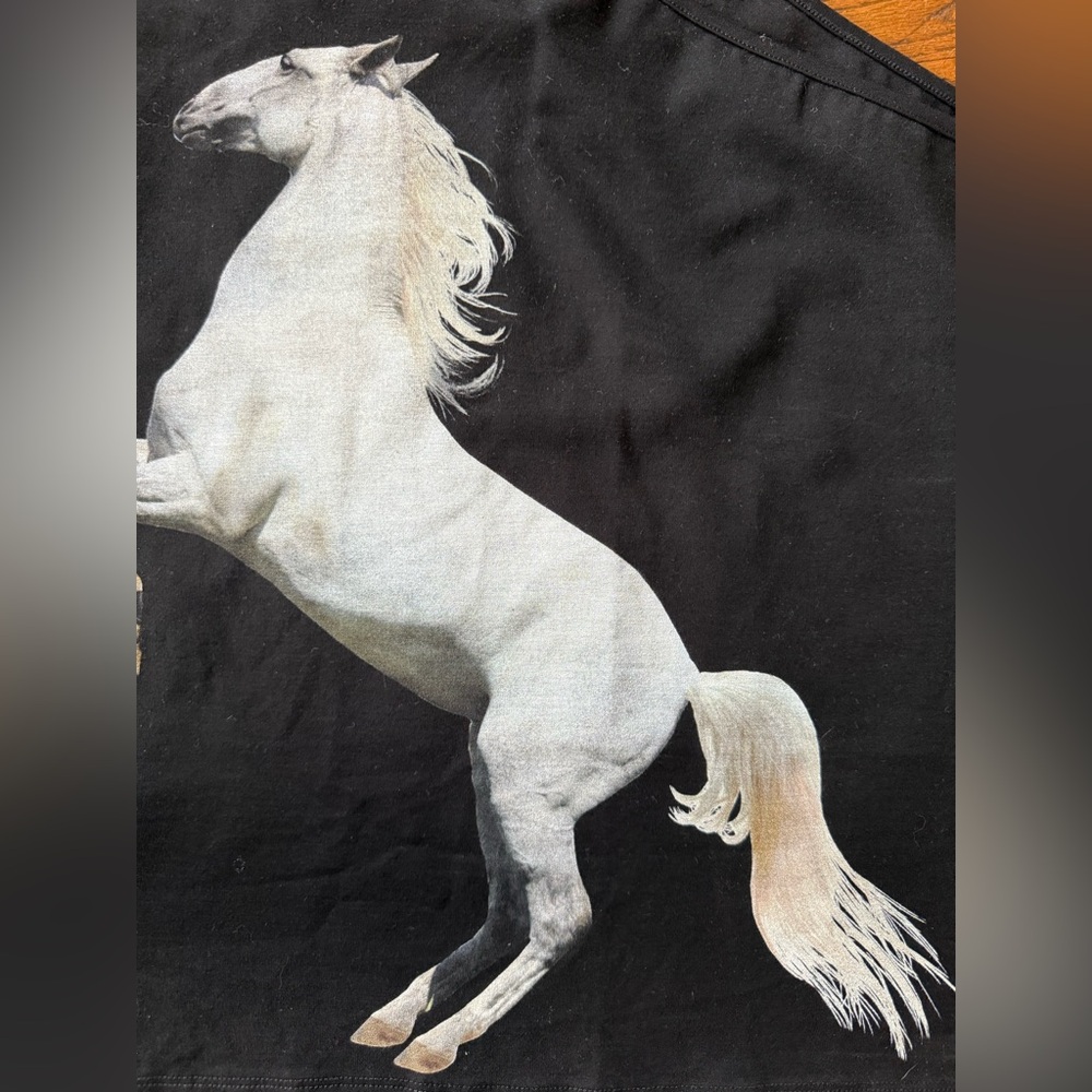 Tyler McGillivary horse one shoulder equestrian tank top sz XXL - Picture 4 of 6